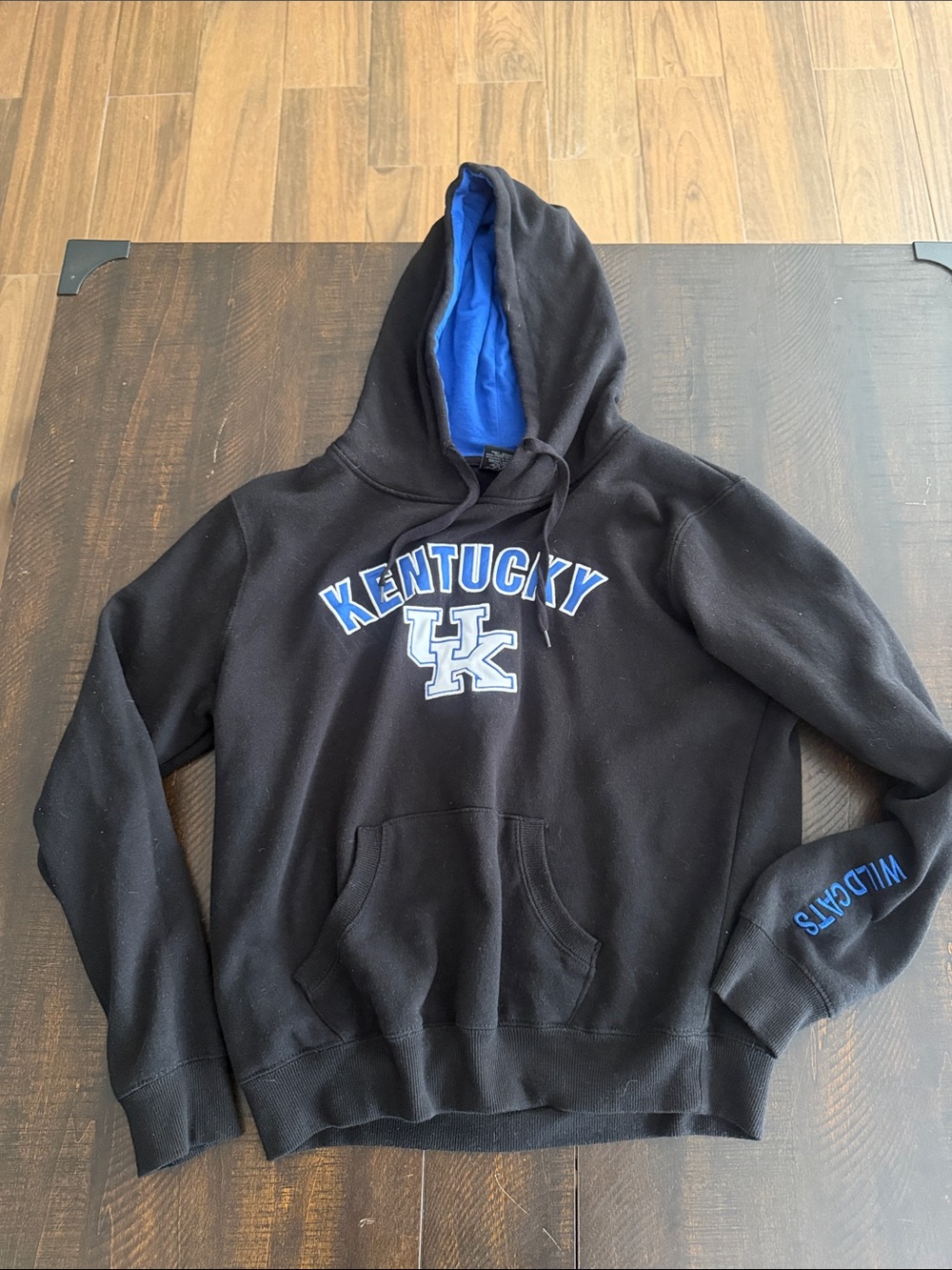 Colosseum Black and Royal Blue Women's Hoodie